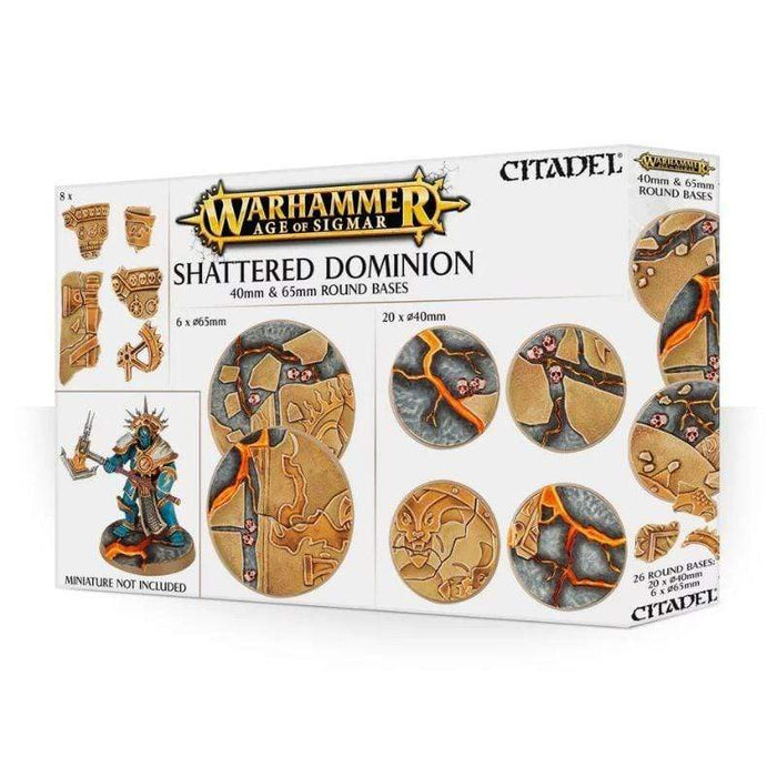 Citadel - AOS Shattered Dominion 40 & 65mm Round Bases (Boxed)