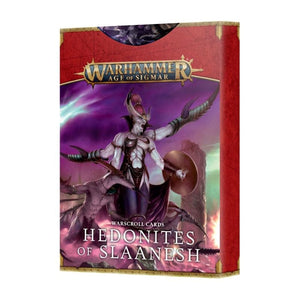 Games Workshop Miniatures Age of Sigmar - Hedonites Of Slaanesh - Warscroll Cards (25/03/2023 release)