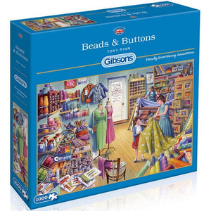Gibsons Jigsaws Beads & Buttons (1000pc) Gibsons