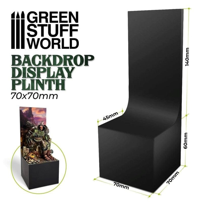 GSW - Backdrop Display Plinth 7x7x6cm - Black