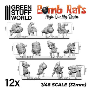 Greenstuff World Hobby GSW - Bomb Rats Resin Set