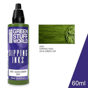 Greenstuff World Hobby GSW - Dipping Ink - Acid Green Dip (60ml)