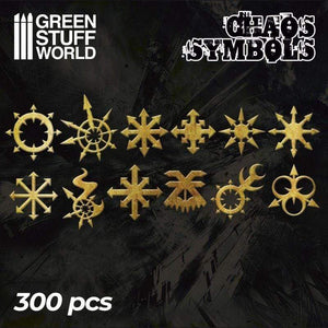 Greenstuff World Hobby GSW - Etched Brass Chaos Symbols