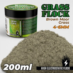 Greenstuff World Hobby GSW - Grass Flock - Brown Moor Grass 4-6mm (200ml)