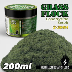 Greenstuff World Hobby GSW - Grass Flock - COUNTRYSIDE SCRUB 2-3mm (200ml)