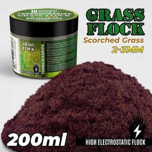Greenstuff World Hobby GSW - Grass Flock - Scorched Brown 2-3mm (200ml)