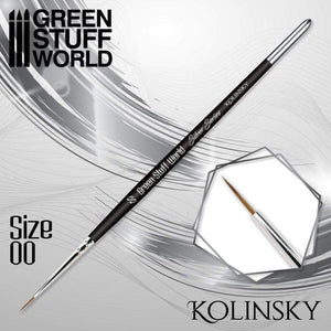 Greenstuff World Hobby GSW - Kolinsky Brush Size #00 - Silver Series