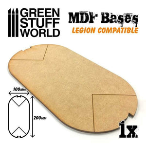 Greenstuff World Hobby GSW - Mdf Oval Base 100x200mm - SWL style (x1)