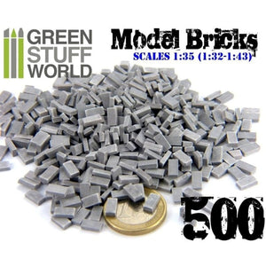 Greenstuff World Hobby GSW - Model Bricks - Grey (x500)