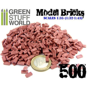 Greenstuff World Hobby GSW - Model Bricks - Red (x500)
