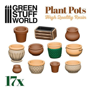 Greenstuff World Hobby GSW - Plant Pot Resin Set