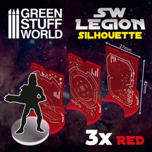 Greenstuff World Hobby GSW - Star Wars Legion Silhouette - Flour Red