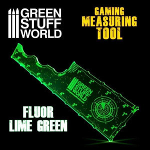 Greenstuff World Miniatures GSW - Gaming Measuring Tool - Lime Green