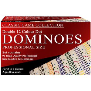 Hseng Classic Games Dominoes - Double 12 Colour Dot (Classic Games Collection)