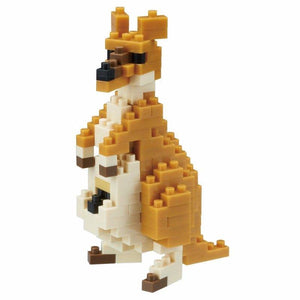 Kawada Construction Puzzles Nanoblock - Kangaroo 2 (Bagged)