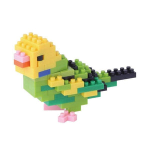 Kawada Construction Puzzles Nanoblock - Opaline Budgerigar (Budgie) (Bagged)