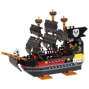 Kawada Construction Puzzles Nanoblock - Pirate Ship Deluxe (Boxed)