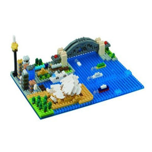 Kawada Construction Puzzles Nanoblock - Sydney Harbour Scene