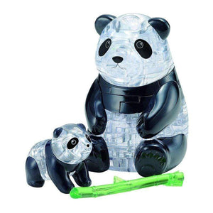 Kinato Construction Puzzles Crystal Puzzle - Two Pandas (51pc)