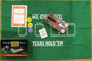 Landmark Concepts Playing Cards Poker Chips - 200 Texas Holdem (Rectangular Tin)
