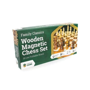 Let’s Play Games Classic Games Chess - Wooden Magnetic Set 30cm (LPG)