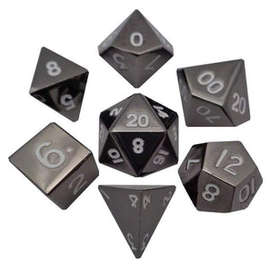 Metallic Dice Games Dice Dice - Metal Polyhedrals - 16mm Sterling Gray (MDG)