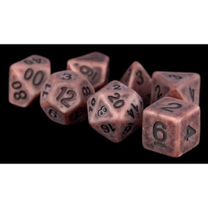Metallic Dice Games Dice Dice - Resin Polyhedral - Ancient Copper (MDG)