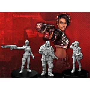 Monster Fight Club Miniatures Cyberpunk Red RPG: Edgerunners D - Solo, Nomad, and Media