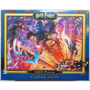 New York Puzzle Company Jigsaws Harry Potter - Flying Keys Puzzle (1000pc)
