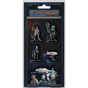 Ninja Division Roleplaying Games Starfinder Miniatures - Iconic Heroes Set 1