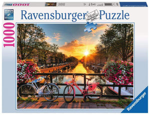 Ravensburger Jigsaws Bicycles in Amsterdam (1000pc) Ravensburger