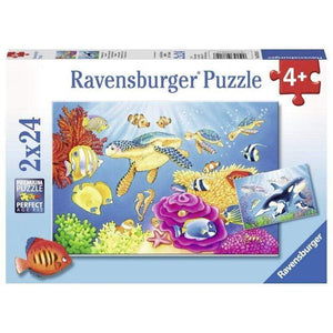 Ravensburger Jigsaws Colourful Underwater World (2x24pc) Ravensburger