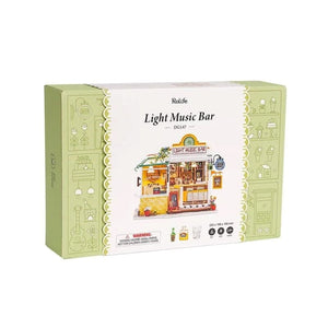 Robotime Construction Puzzles DIY Mini House - Light Music Bar
