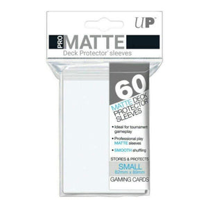 Ultra Pro Trading Card Games Card Protector Sleeves - Pro Matte White Small Sized (60)