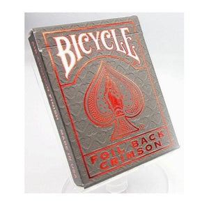 United States Playing Card Company Playing Cards Playing Cards - Bicycle Metalluxe Foil Back Crimson (Single)