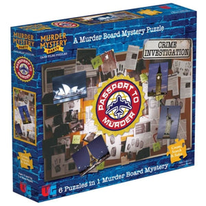 University Games Jigsaws Murder Mystery Party Case File - Passport to Murder (1000pc) Puzzle