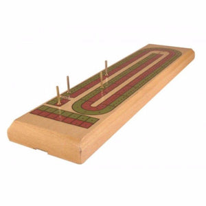 UNK Classic Games Cribbage Board - 2 Track Coloured