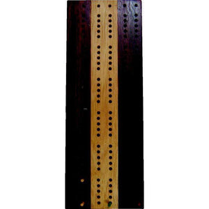 UNK Playing Cards Cribbage Board - 3 Track 2 Toned Wood