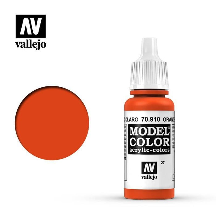 Paint - Vallejo Model Colour - Orange Red  #027