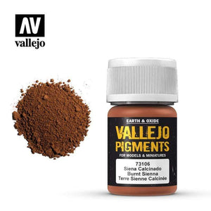 Vallejo Hobby Paint - Vallejo Pigments - Burnt Sienna