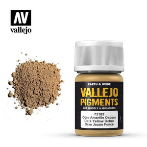 Vallejo Hobby Paint - Vallejo Pigments - Dark Yellow Ochre