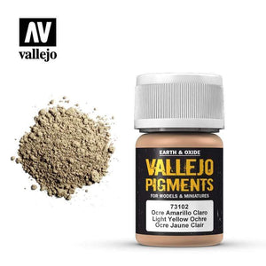 Vallejo Hobby Paint - Vallejo Pigments - Light Yellow Ochre