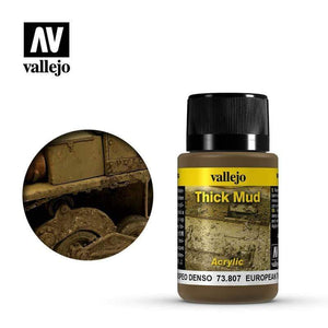 Vallejo Hobby Paint - Vallejo Weathering Effects- European Thick Mud
