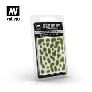 Vallejo Hobby Vallejo Scenics - 2mm Wild Tuft - Dry Green