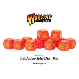 Warlord Games Miniatures Bolt Action Orders Dice (Red)