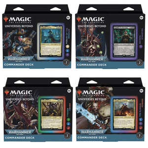 Wizards of the Coast Trading Card Games Magic: The Gathering - Warhammer 40k - Commander Decks - Regular - Display (4 Decks)