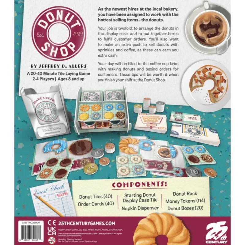 25th Century Games Board & Card Games Donut Shop - Board Game