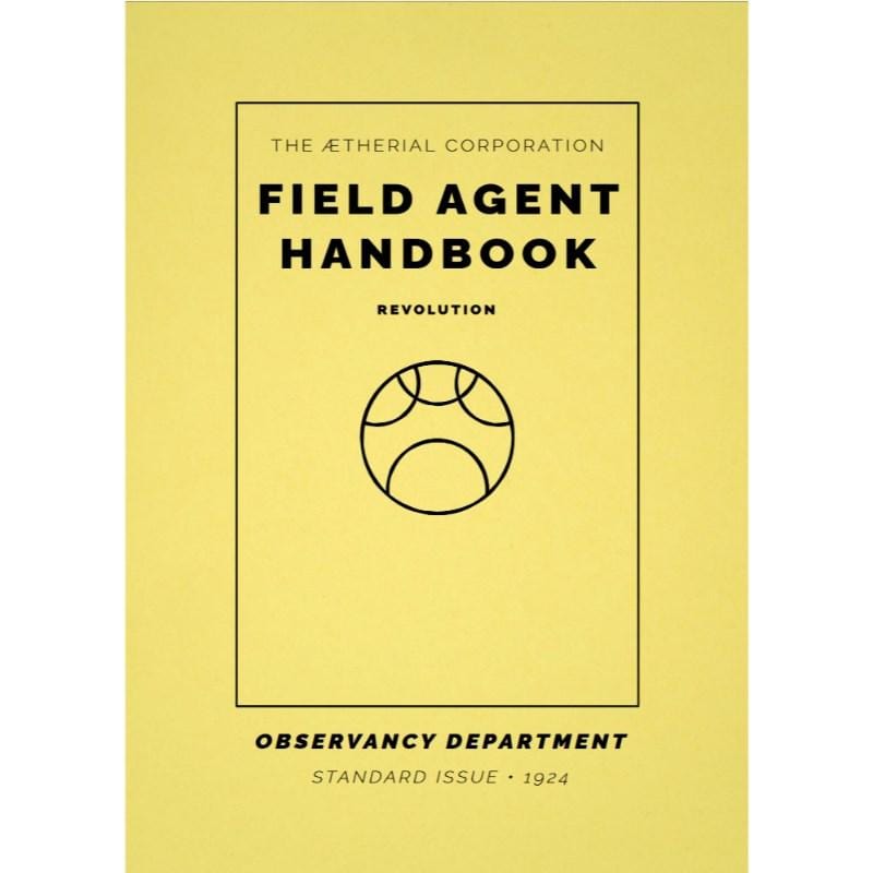 AetherCorp Games Roleplaying Games Field Agent Handbook RPG - 1924 Revolution