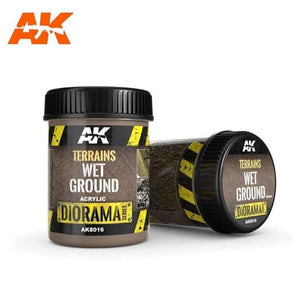 AK Interactive Hobby AK Interactive - Dioramas - Terrains Wet Ground 250ml
