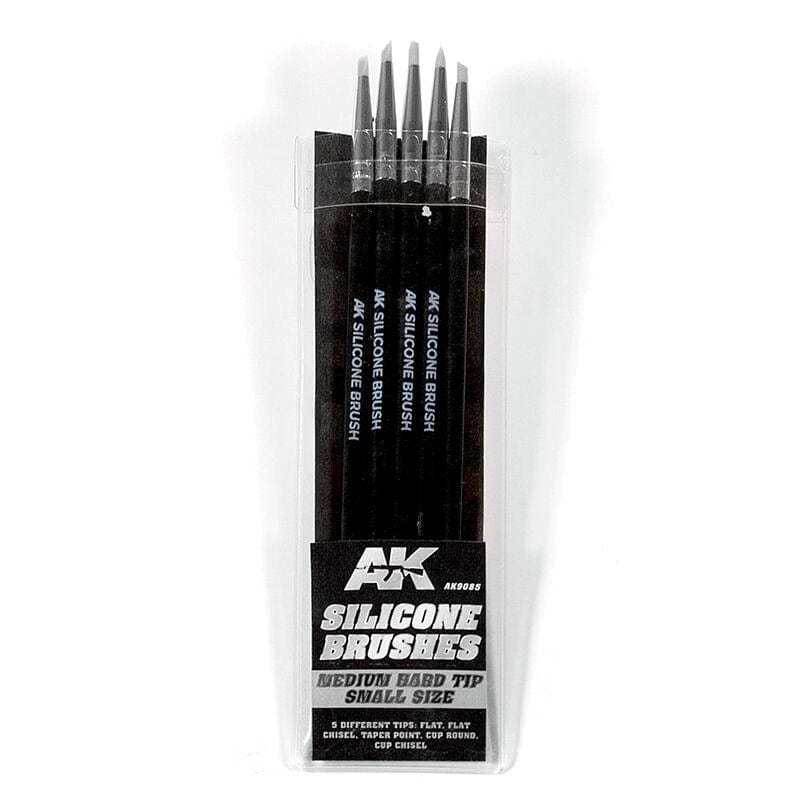 AK Interactive Hobby AK Interactive - Silicone Brushes Medium Hard Tip Small Size